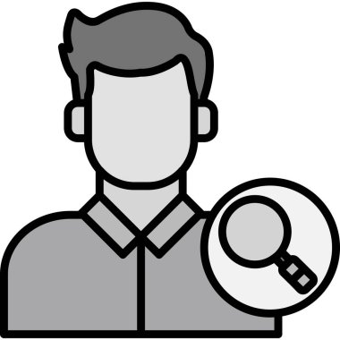 Arama simgesi, vektör illüstrasyonu