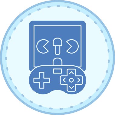 oyun denetleyici simgesi, modern basit vektör illüstrasyonu