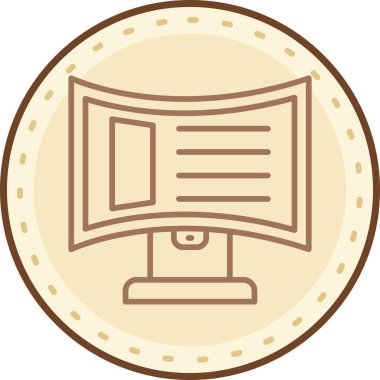 Bozuk para. Web simgesi basit illüstrasyon