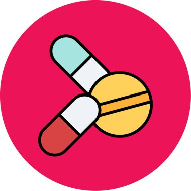 Tıp simgesi vektör illüstrasyonu