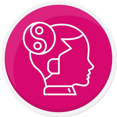 Çemberde beyni olan bir kafa.