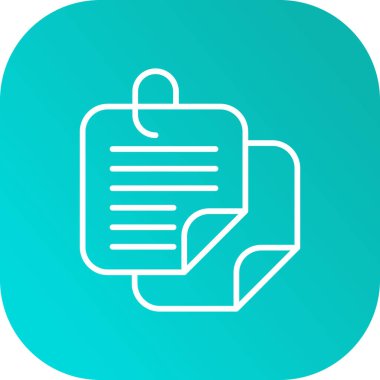 kağıt simgesi vektör illüstrasyonu