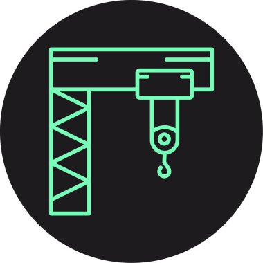 vektör vinç simgesi illüstrasyonu