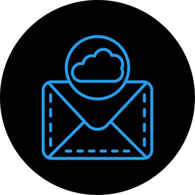 vektör posta düz biçim simgesi