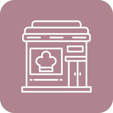 Bir kahve makinesi simgesinin vektör çizimi