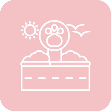 yaz ikonu vektör illüstrasyonu