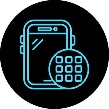 Vektör akıllı telefon simgesi illüstrasyonu