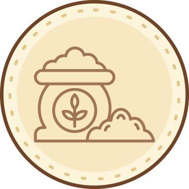 Bir ağaç simgesinin vektör illüstrasyonu