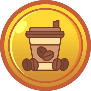 Kahve fincanı ve kahve sembolü.