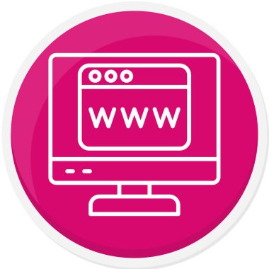 internet web vektör simgesi