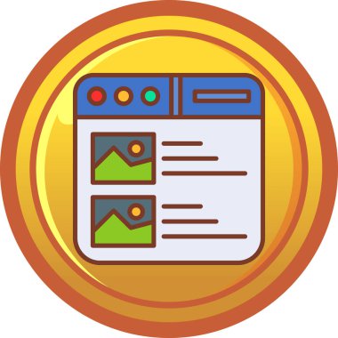 seo modern simgesinin vektör illüstrasyonu