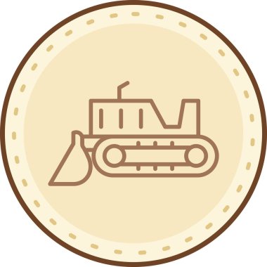 Bir araba simgesinin vektör illüstrasyonu