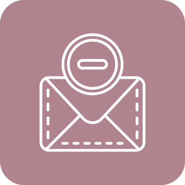 E-posta. Web simgesi basit illüstrasyon