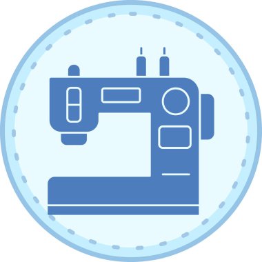 Dikiş makinesi. resimleme basit tasarım