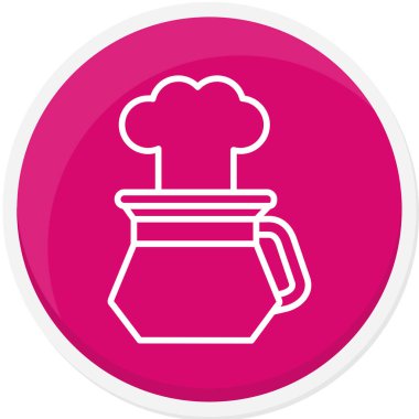 Şef simge vektör illüstrasyonu