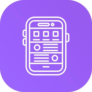 mobil uygulama simgesi vektör illüstrasyonu