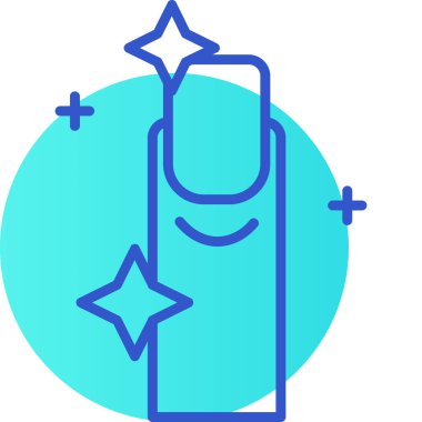 Çizgi Sihirli değnek simgesi beyaz arkaplanda izole edildi. Yıldız şeklinde sihirli aksesuar. Sihirli güç. Renkli taslak konsepti. Vektör