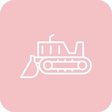 Bir kamyon simgesinin vektör çizimi