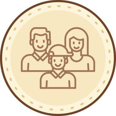 Modern insan simgesinin vektör çizimi