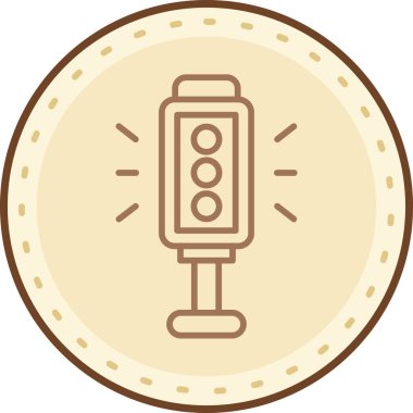 Elektrik ampul simgesinin vektör illüstrasyonu