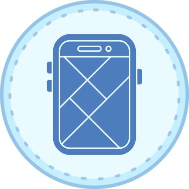 cep telefonu simgesi. vektör illüstrasyonu