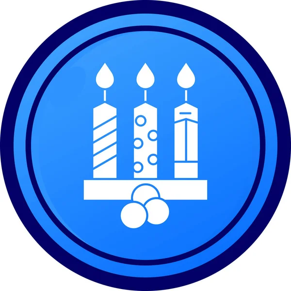 Moda biçimi izole edilmiş arkaplanda mum simgesi