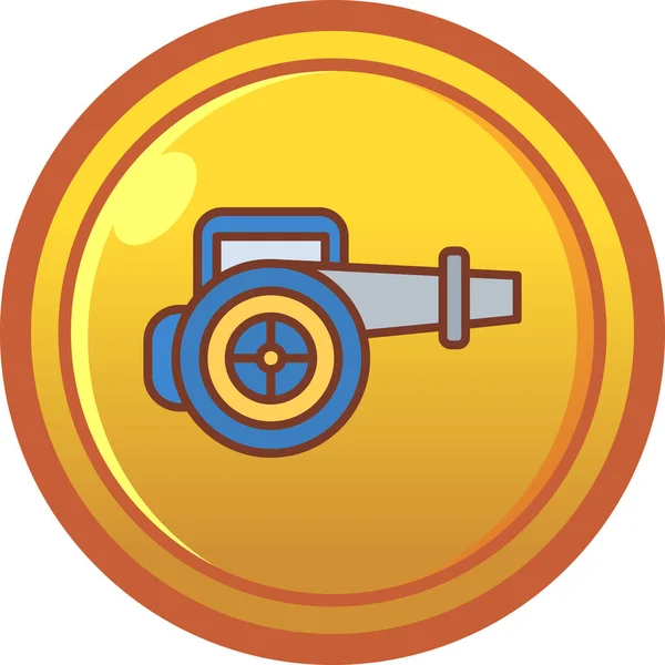 Altın madalya vektör simgesi