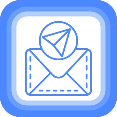 e-posta simgesi ana hatlar biçiminde