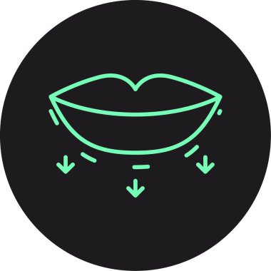 güzel balık vektör çizgisi simgesi