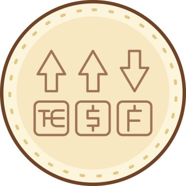 Değiş tokuş Web simgesi basit illüstrasyon