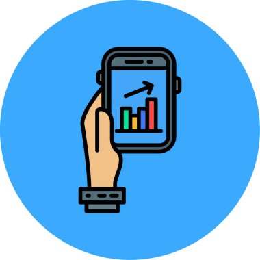 iş grafik simgesi, modern tasarım illüstrasyonu
