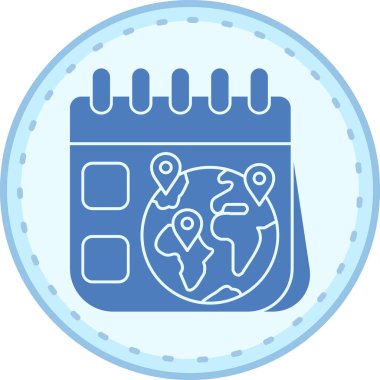 Takvim. Web simgesi basit illüstrasyon