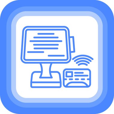 Bilgisayar. Web simgesi basit illüstrasyon