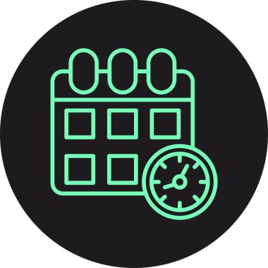 vektör Takvimi Simgesi illüstrasyonu