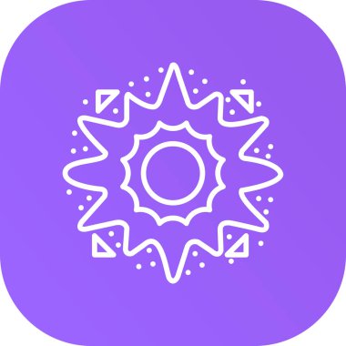 Vektör güneş simgesi illüstrasyonu