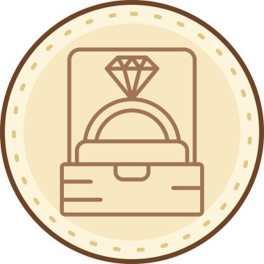 Elmas. Web simgesi basit illüstrasyon