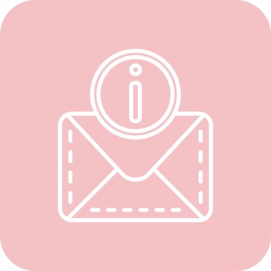 E- posta simgesinin vektör illüstrasyonu