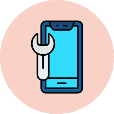 Akıllı telefon tamir aletleri. Basit resimleme