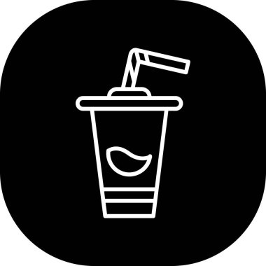 Bir kahve simgesinin vektör çizimi