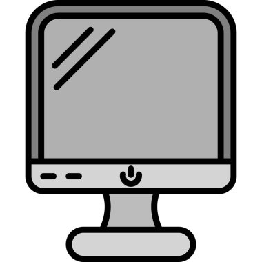 bilgisayar ekranı simgesi, vektör illüstrasyonu