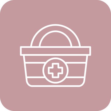 Vektör çizim sepet simgesi