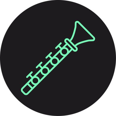 Bir saksafon simgesinin vektör çizimi