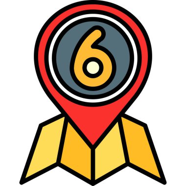 harita pin simgesi, vektör illüstrasyonu beyaz arkaplanda izole edildi