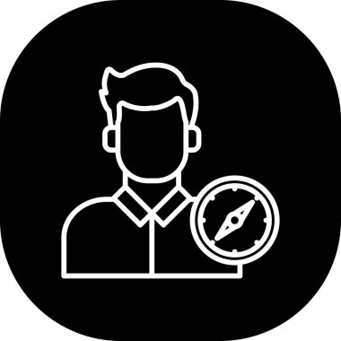 vektör çizim tasarım adam simgesinin