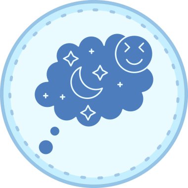 Gece Ay simgesi - taslak biçiminde