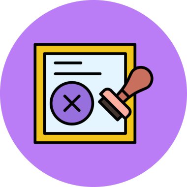 Belge simgesinin vektör illüstrasyonu