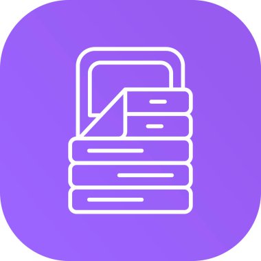 Belge simgesinin vektör illüstrasyonu