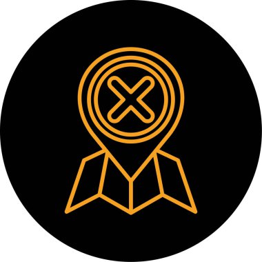 Haçlı bir haçın vektör simgesi