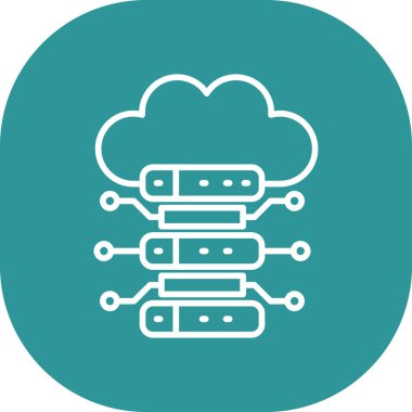 Bulut Sunucusu. Web simgesi