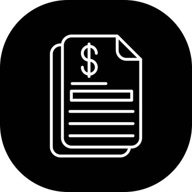 Vektör dolar faturası ico